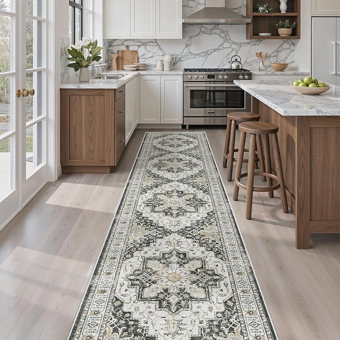 Madane Runner Rugs for Hallway 2x10 Long Washable Non-Slip Hallway Runner Rug