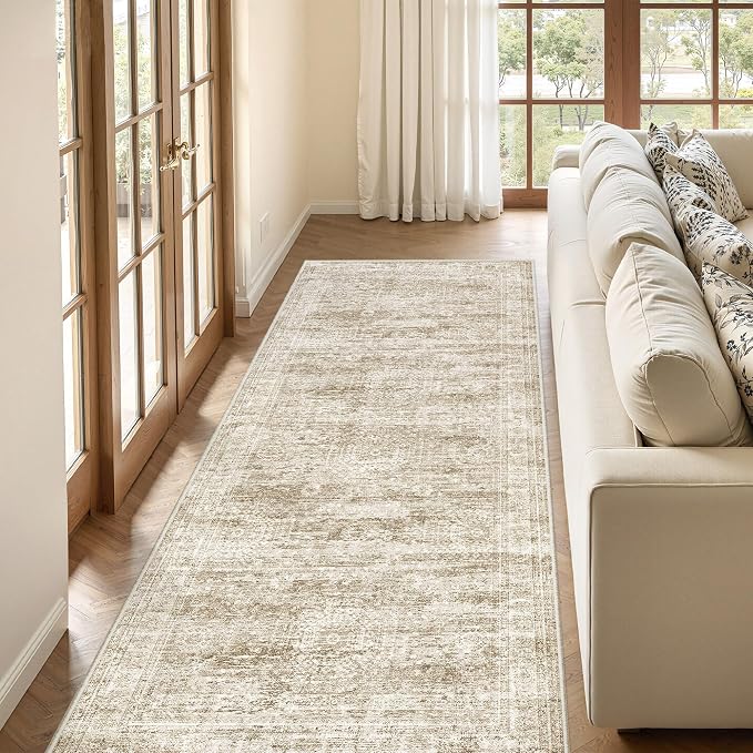3x8 Runner Rug Non Slip Washable