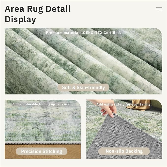 3x5 Rug, Abstract Small Area Rug