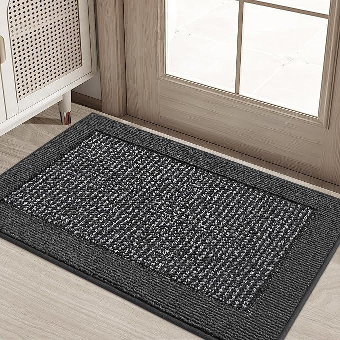 BEQHAUSE Indoor Door Mat 20" x 32", Dirt Trapper Door Mats Non-Slip Entryway