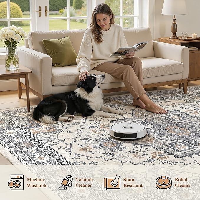 UERMEI 10x12 Area Rug Living Room Rugs