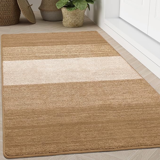 Kitinjoy Indoor Outdoor Door Mat, 71x47 Non-Slip Absorbent Dirt Trapper