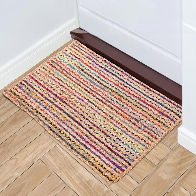 Hausattire Bohemian Braided Rug 2'x3'