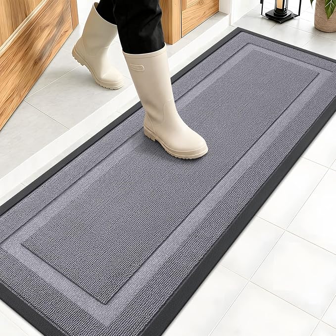 OLANLY Front Door Mat Indoor Outdoor Entrance, Waterproof All-Season,