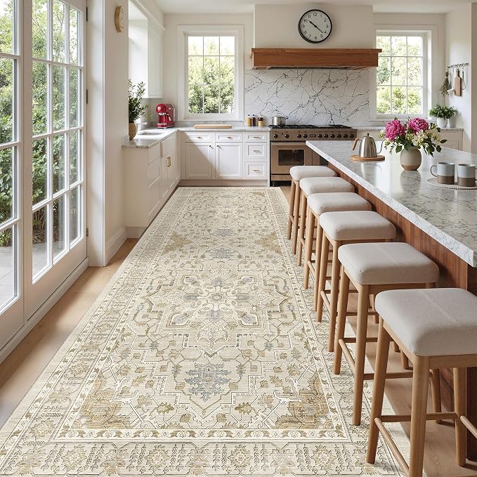 Madane 4x10 Wide Hallway Runner Rug: Washable Soft Rug Runners