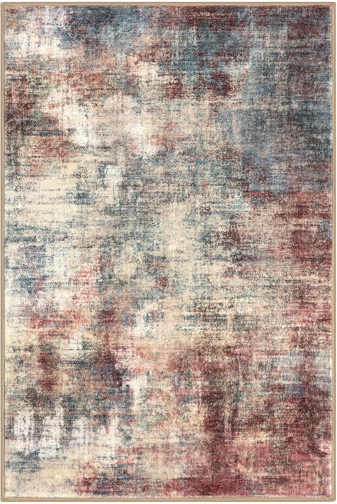 IOHOUZE Abstract Area Rug 3x5 Ft Washable Rugs