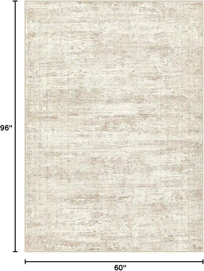UERMEI 5x8 Washable Area Rug