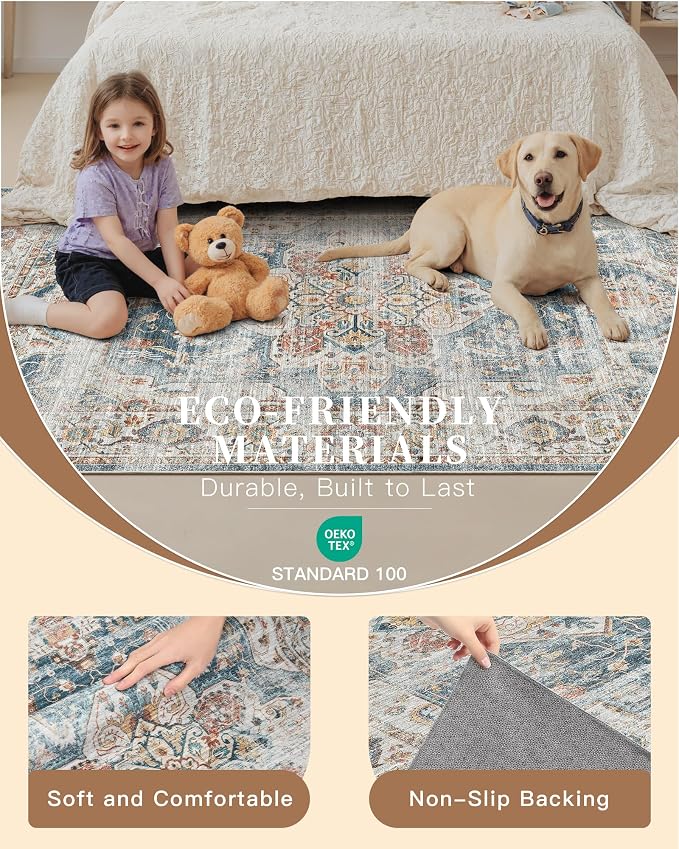 Madane Hallway Runner Rug 2x12, Extra Long Washable Runner Rugs