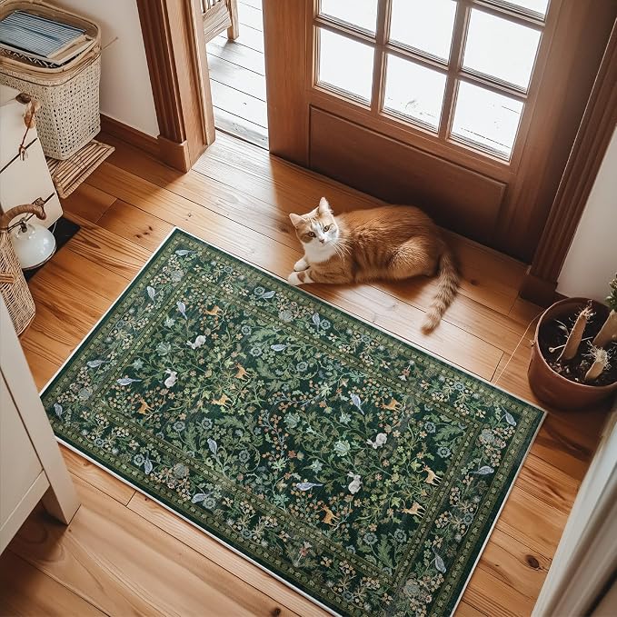 2x3 Washable Rugs for Entryway Indoor: Small Area Rug Door Mat Entrance