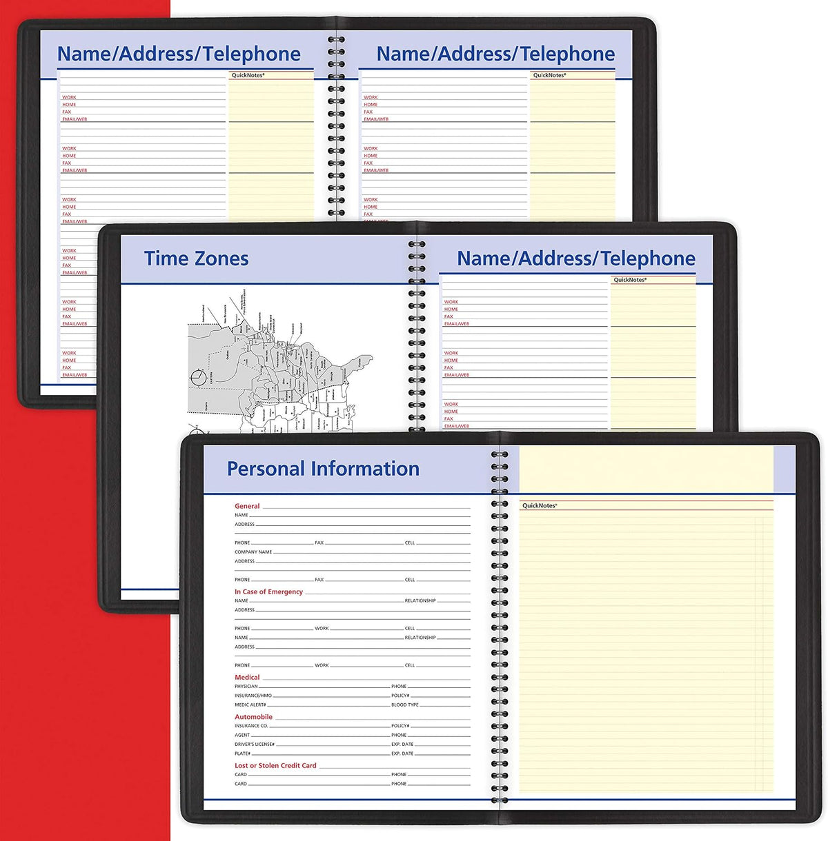 AT-A-GLANCE QuickNotes Recycled Weekly/Monthly Appointment Book, 8 x 10 Inches, Black, 2013 (76-01-05)