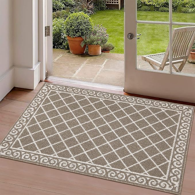 HEBE Indoor Door Mat 32"x48" Non Slip, Washable Welcome Mats