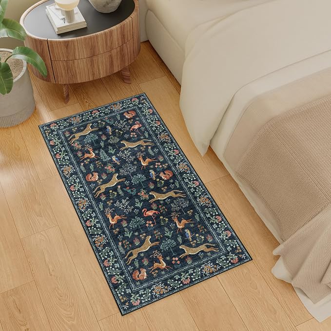 DUKINO 2x4 Rug for Hallway, Washable Kitchen Runner Rug