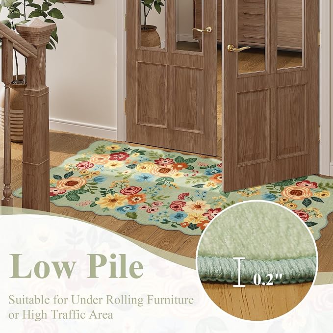 DUKINO 2x6 Runner Rug for Hallway, Washable Kitchen Rug