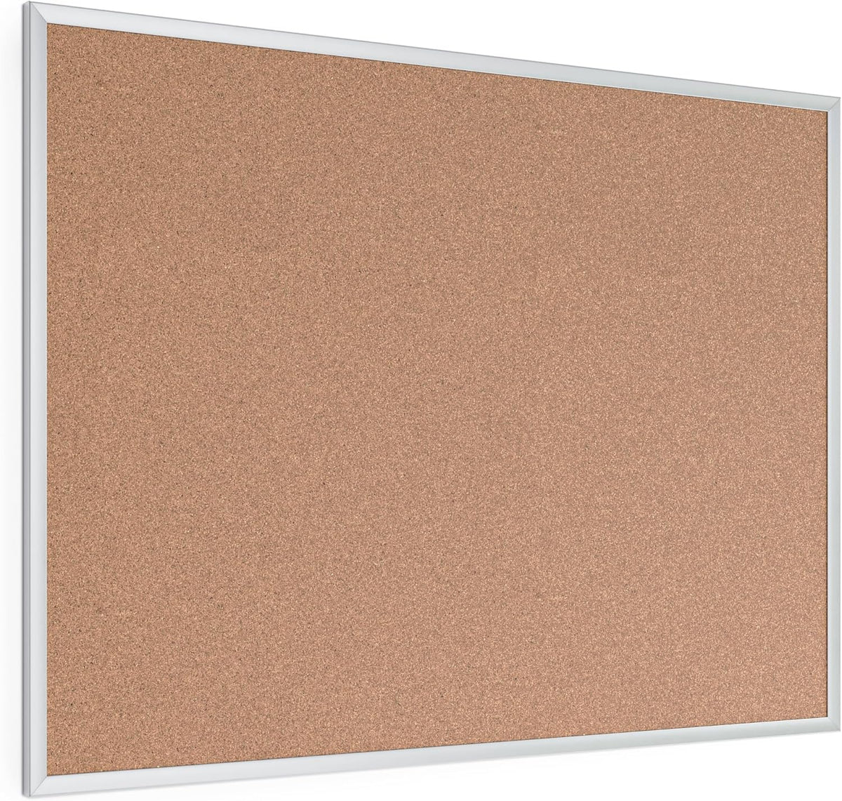 U Brands Corkboard Bulletin Board, Silver Framed Cork Board, 36 x 48