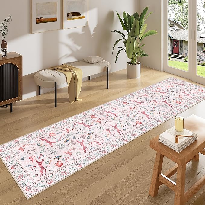 DUKINO Runner Rug, 2x8 Washable Kitchen Rugs