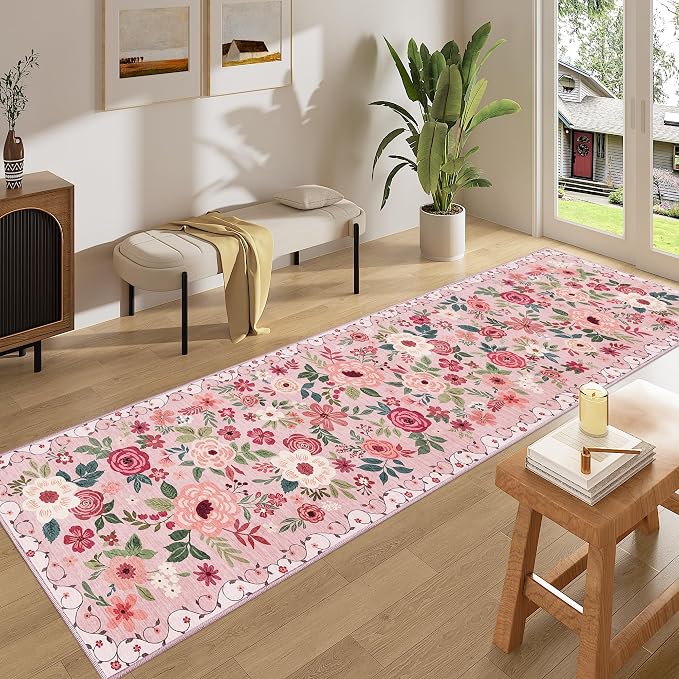 DUKINO 2x8 Runner Rug for Hallway, Washable Kitchen Runner Rug