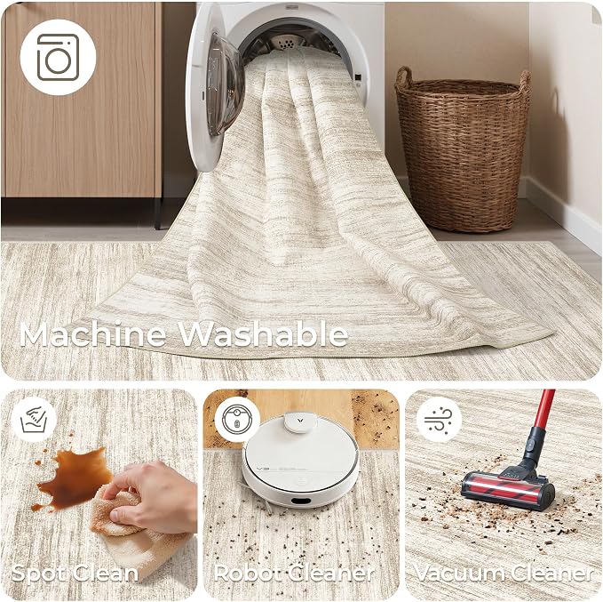 3x10 Runner Rug Non Slip Washable