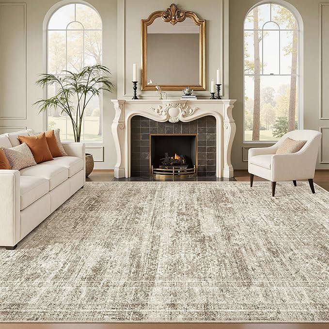 Soalmost 6x9 Area Rug for Living Room Washable 6x9 Rug Non-Slip Modern Rugs for