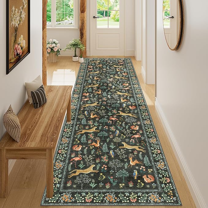DUKINO 3x10 Washable Runner Rug
