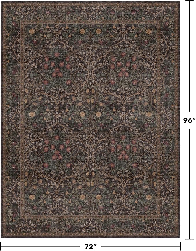 Dark Brown 6x8 Dining Room Rugs