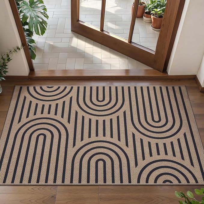 Tangsoo Modern Easy Jute 2x3 Outdoor Washable Rug
