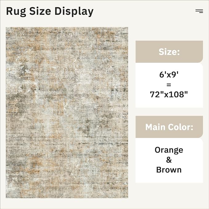 Soalmost 6x9 Abstract Area Rugs