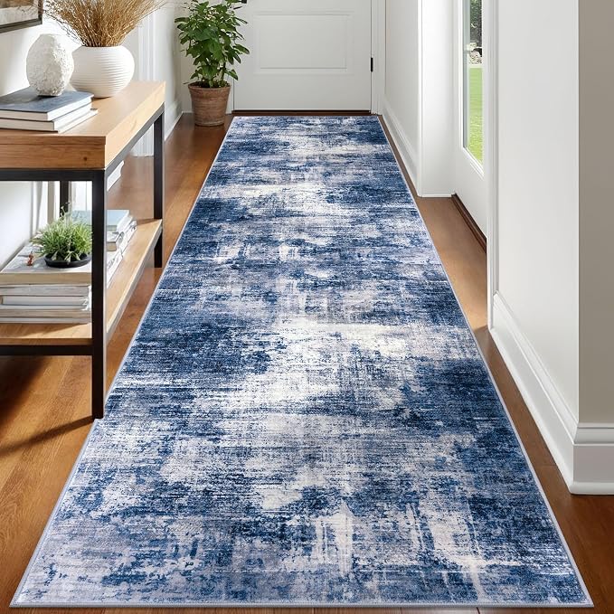 IOHOUZE Abstract Runner Rug 3x12 Ft Washable Runners