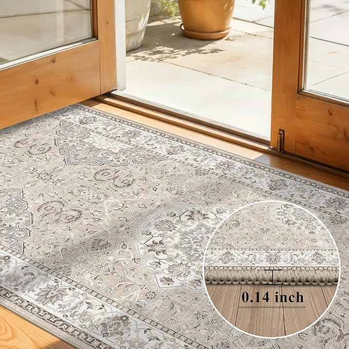 Washable 2x3 Entryway Area Rug