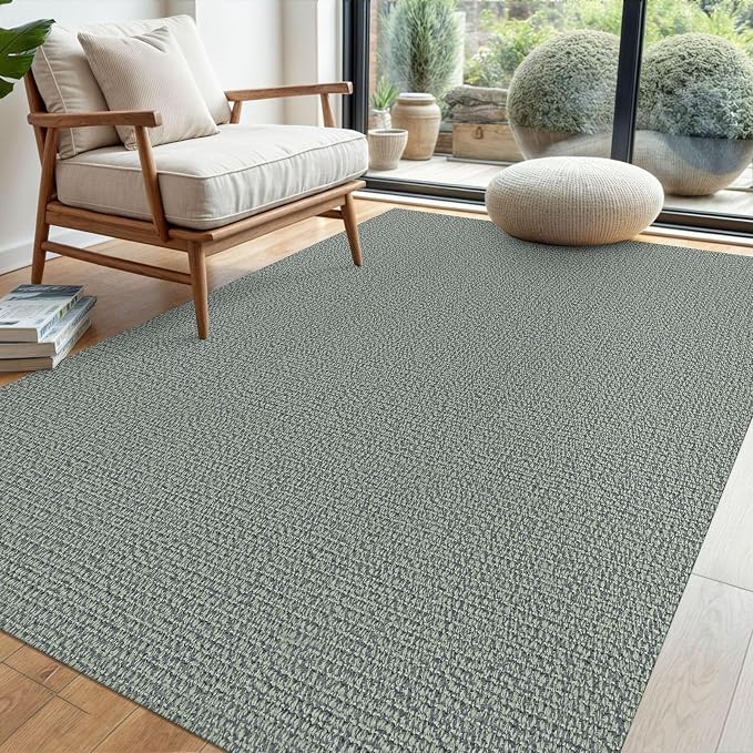 EARTHALL Washable Area Rug 4x6 Ft Non Slip Rugs