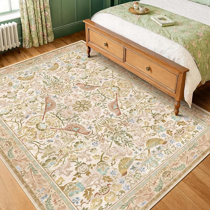 Washable Area Rugs 5x8 for Bedroom
