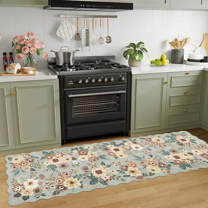 DUKINO 2x6 Runner Rug for Hallway, Washable Kitchen Rug