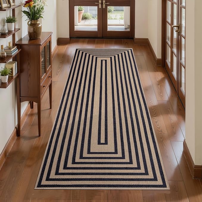 Tangsoo Easy Jute Rug 2x5 Washable Runner Rug