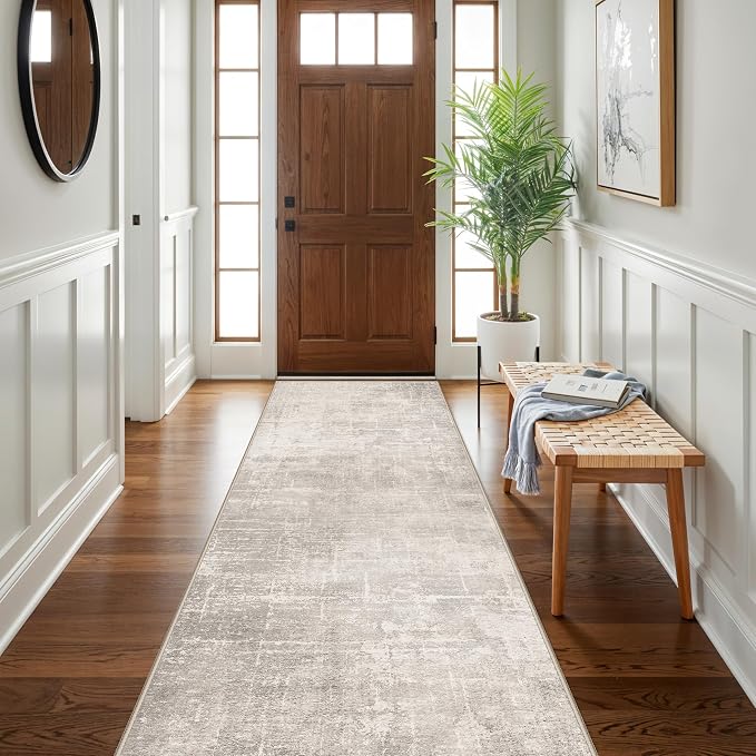 HAOYUNLAI 3x12 Hallways Runner Rugs: Soft Kitchen Rug Non-Slip Floor Mat