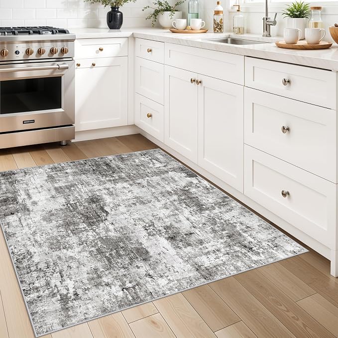 3x3 Square Entryway Rug Washable – Non-Slip Small Area Rug