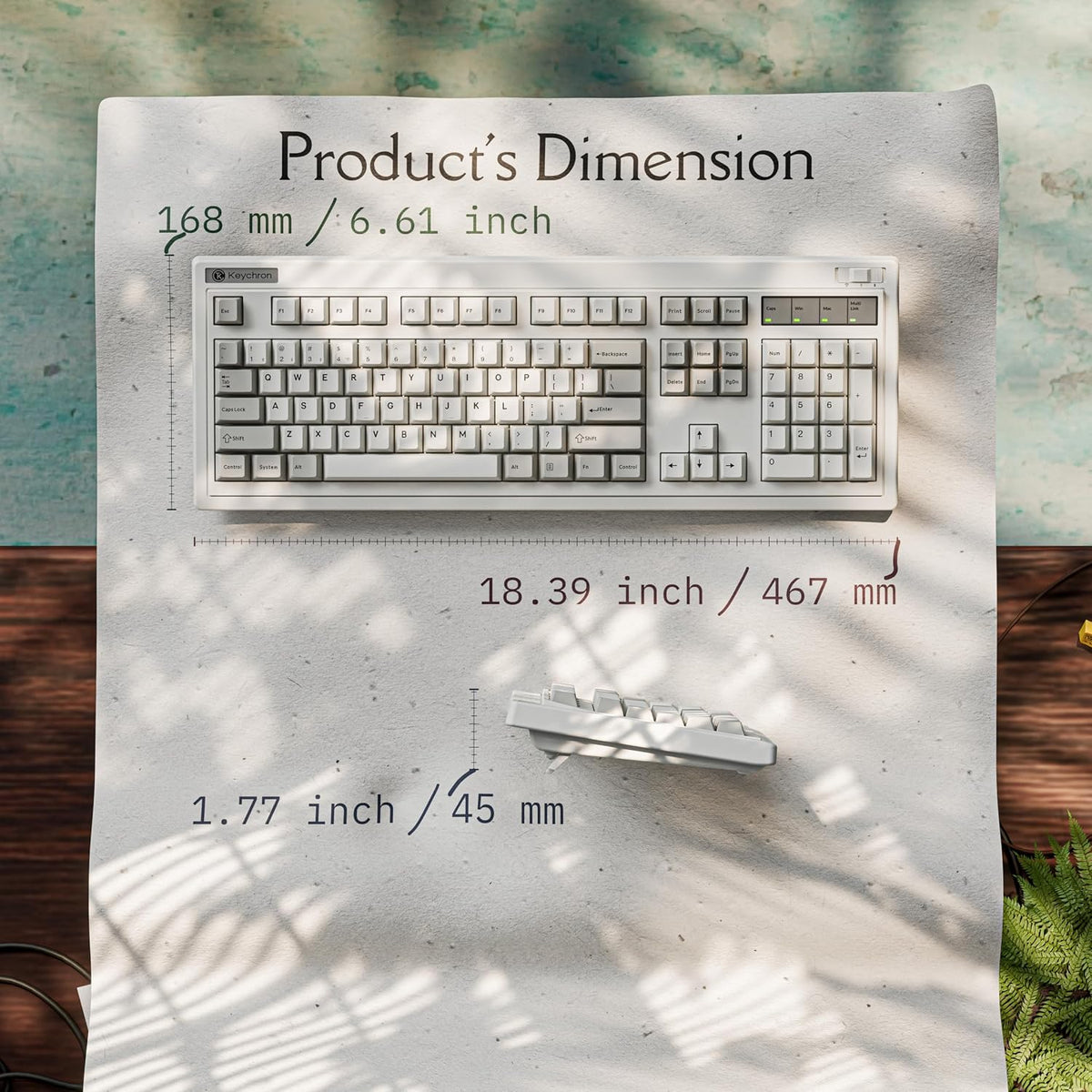 Keychron R6 Retro 100% Full Size Wireless Mechanical Keyboard