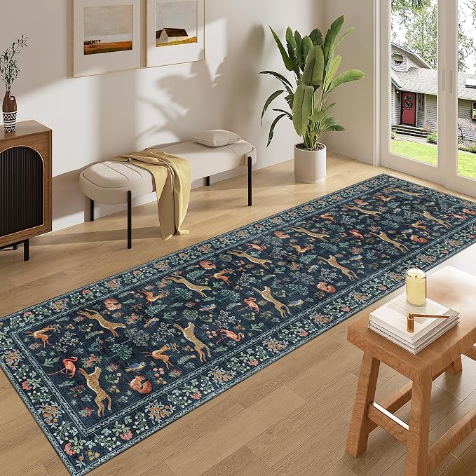 DUKINO Runner Rug, 2x8 Washable Kitchen Rugs