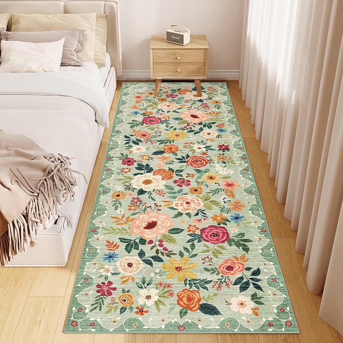 DUKINO 2x6 Kitchen Runner Rug for Hallway, Washable Runner Rug