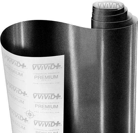 VViViD+ Honeycomb Matte Black Small Pattern Car Wrap Vinyl (50ft x 5ft)