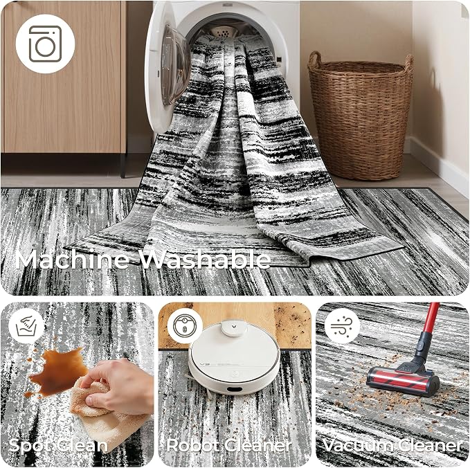 Kitchen Runner Rugs Non Skid Washable