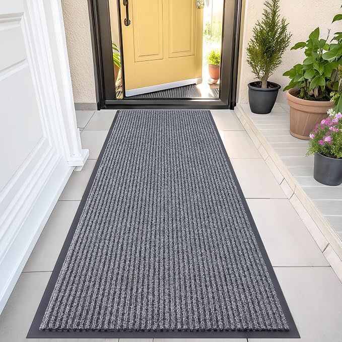 OLANLY Front Door Mat Indoor Outdoor Entrance, Waterproof Heavy Duty Doormat