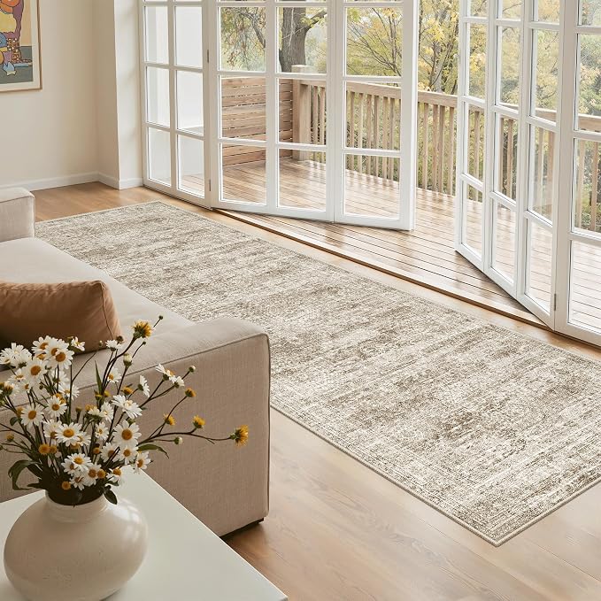 Soalmost Runner Rug 3x8 Washable Non-Slip Hallway Runner Rugs