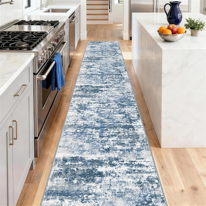 Washable Carpet Runners for Hallway 12ft-Non Slip Floor Runners for Dogs
