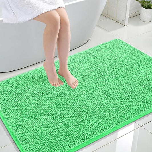 OLANLY Large Bathroom Rugs 44x32, Extra Soft Absorbent Chenille Bath Rugs