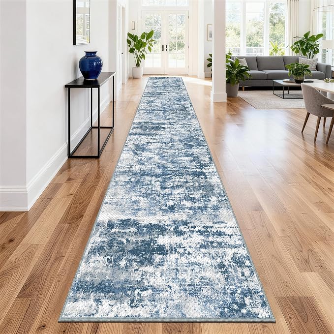 Washable Carpet Runners for Hallway 12ft-Non Slip Floor Runners for Dogs