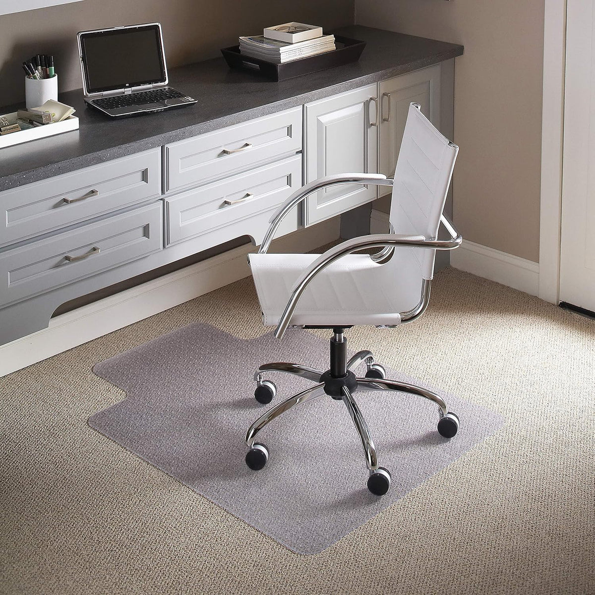 Flash Furniture 36x48" Carpet Chair Mat with Lip